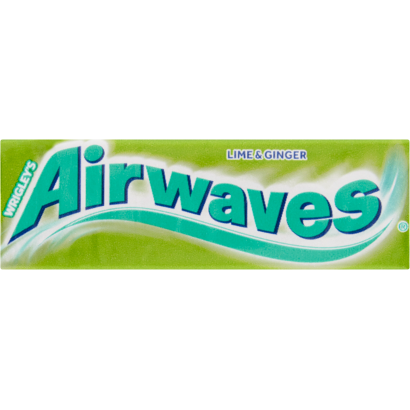 Airwaves lime- és gyömbér-ízű cukormentes rágógumi édesítőszerrel 14 g