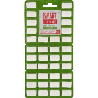 Smart Peppermint cukormentes rágógumi édesítőszerekkel 36 db 40 g