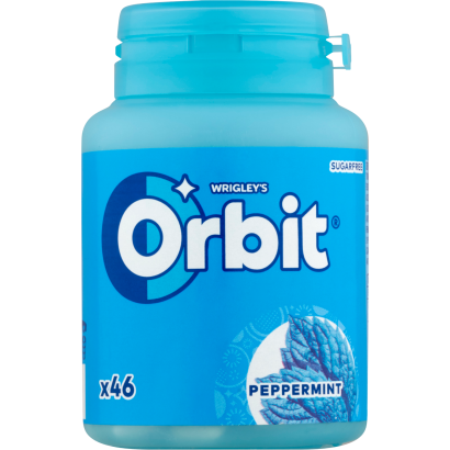 Orbit Peppermint mentaízű cukormentes rágógumi édesítőszerrel 64 g