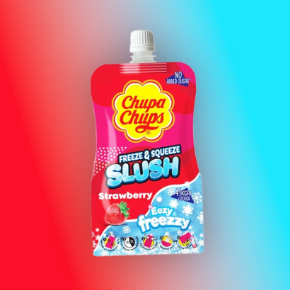 Chupa Chups Strawberry Slush eper ízű jégkása 250m