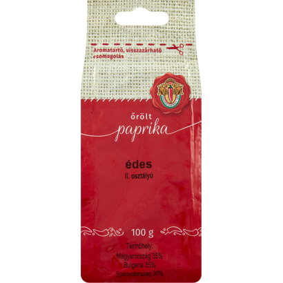 Őrölt paprika II. osztályú édes 100 g