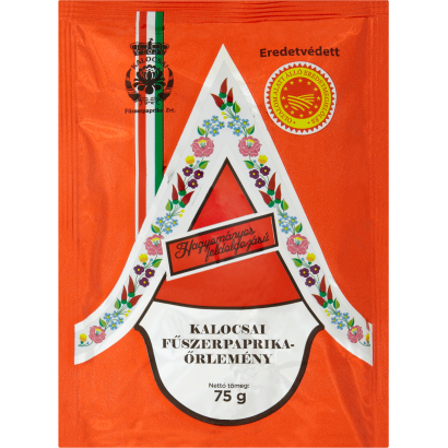 Kalocsai Eredetvédett, hagyományos feldolgozású fűszerpaprika őrlemény 75 g