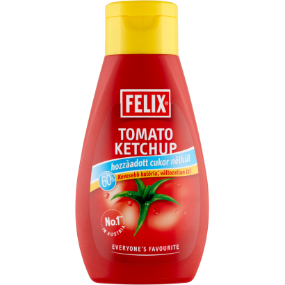 Felix ketchup hozzáadott cukor nélkül, édesítőszerrel 435 g