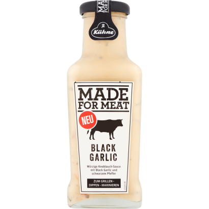 Kühne Made For Meat fekete fokhagymás szósz 235 ml