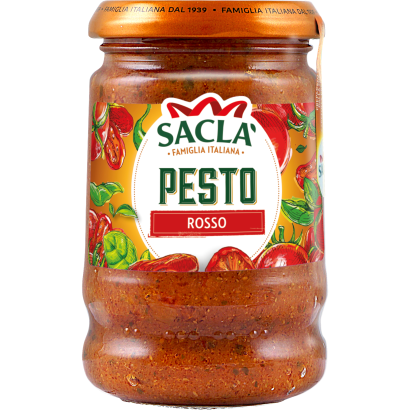 Sacla bazsalikomos pesto, napon szárított paradicsommal 190 g