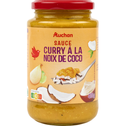 Auchan Kedvenc kókuszos currys szósz 400 g