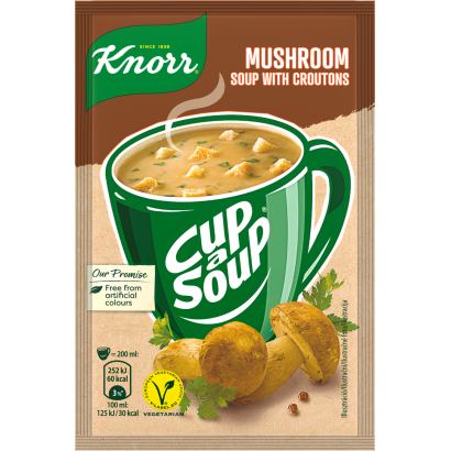 Knorr Cup a Soup instant vargányakrémleves zsemlekockával 15 g