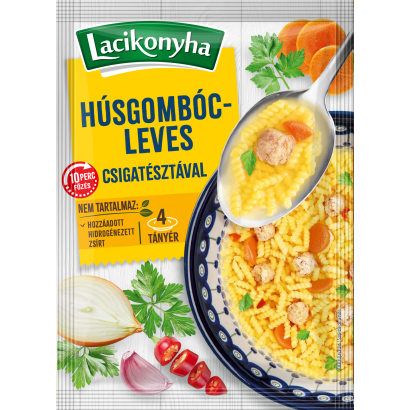 Lacikonyha Húsgombócleves csigatésztával 4 tányéros 60g