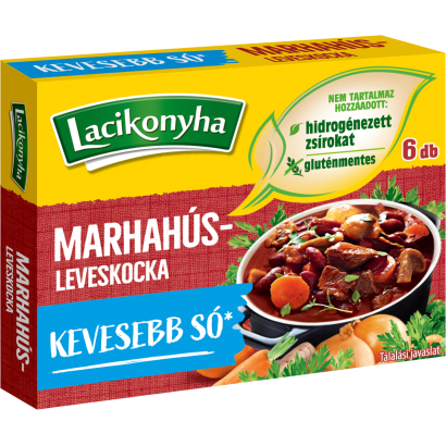 Lacikonyha marhahús-leveskocka 6 x 10 g (60 g)