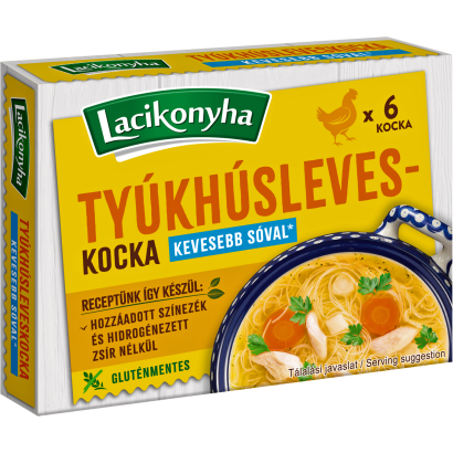 Lacikonyha tyúkhúsleveskocka 6 x 10 g (60 g)