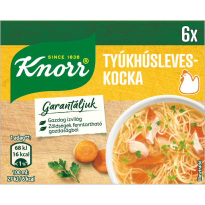 Knorr tyúkhúsleveskocka 6 x 10 g (60 g)