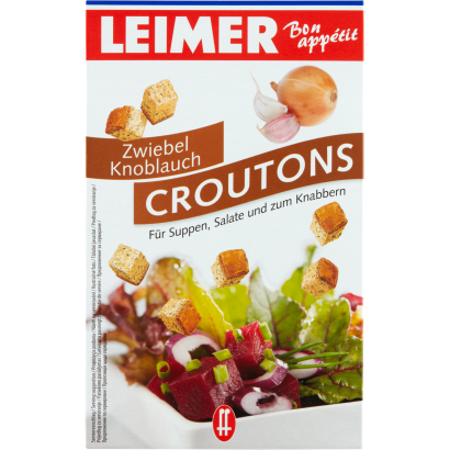 Leimer Bon Appétit vöröshagyma-fokhagyma ízű pirított kenyérkocka 100 g