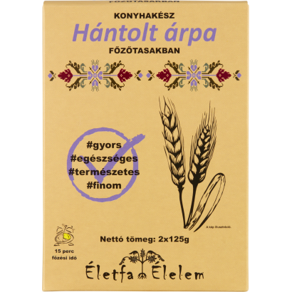 Életfa Élelem konyhakész hántolt árpa főzőtasakban 2 x 125 g