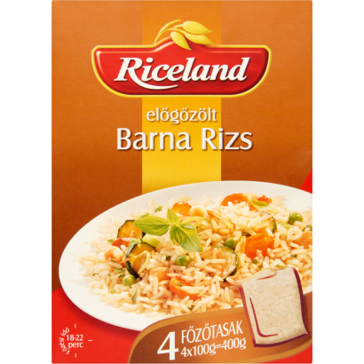 Riceland Előgőzölt Barna rizs 4 x 100 g