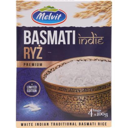 Melvit indiai basmati rizs 4 x 100 g