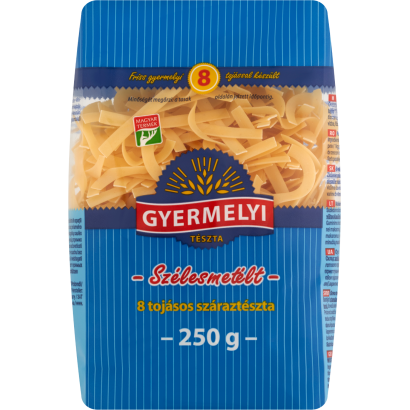 Gyermelyi szélesmetélt 8 tojásos száraztészta 250 g