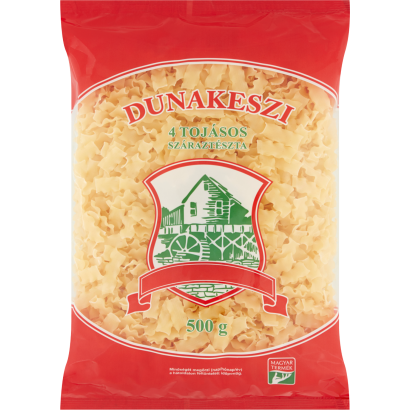 Dunakeszi fodros rövidmetélt 4 tojásos száraztészta 500 g
