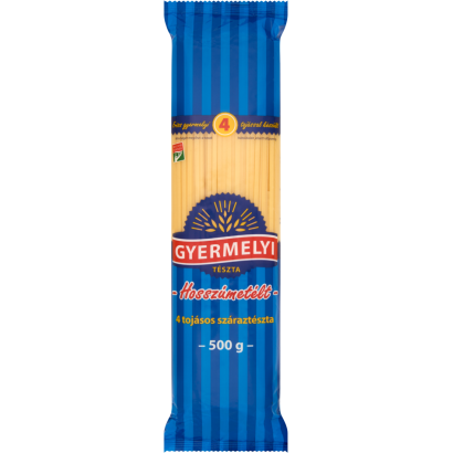 Gyermelyi hosszúmetélt 4 tojásos száraztészta 500 g