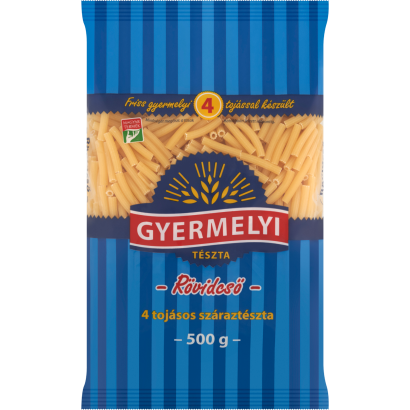 Gyermelyi rövidcső 4 tojásos száraztészta 500 g