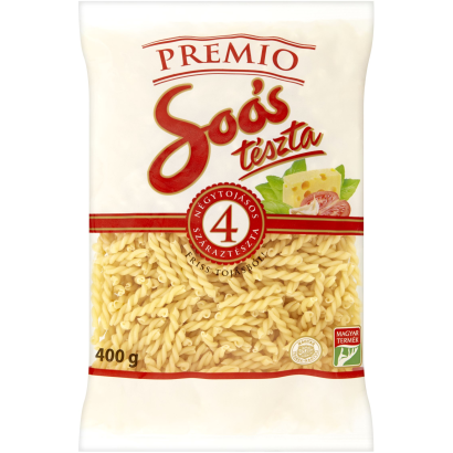 Soós Premio copfocska négytojásos száraztészta 400 g