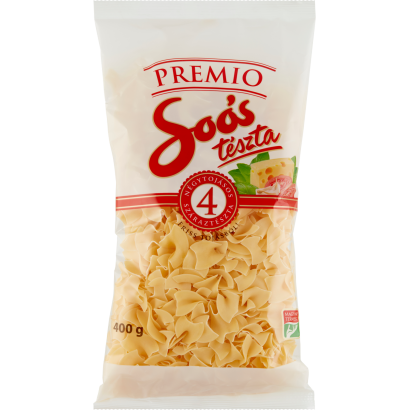 Soós Premio fodroskocka négytojásos száraztészta 400 g