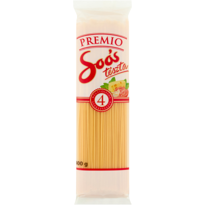 Soós Premio spagetti négytojásos száraztészta 400 g