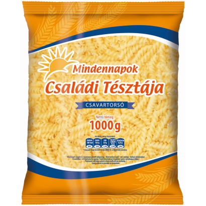 Mindennapok Családi Tésztája Csavartorsó tojás nélküli száraztészta 1 kg