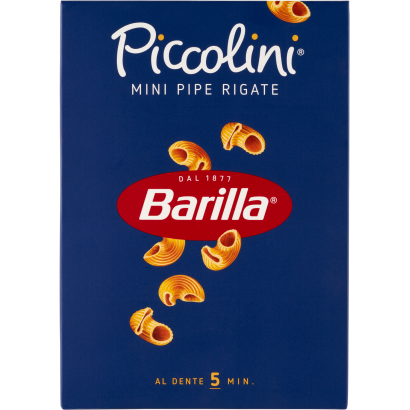 Barilla Piccolini Mini Pipe Rigate apró durum száraztészta 500 g