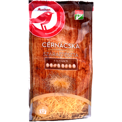 Auchan Kedvenc 8 tojásos Cérnácska száraztészta  200 g