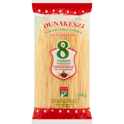 Dunakeszi cérnametélt 8 tojásos száraztészta 200 g