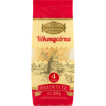 Izsáki Házitészta vékonycérna 4 tojásos száraztészta 200 g