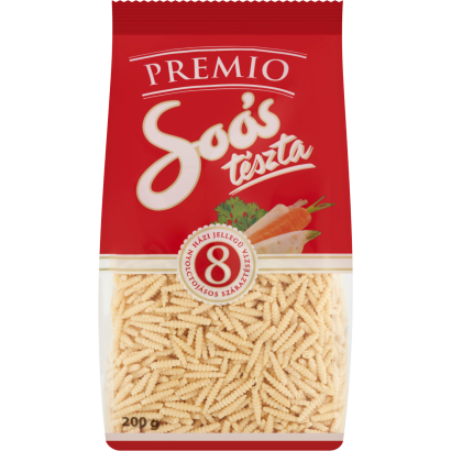 Soós Premio sodort csiga házi jellegű nyolctojásos száraztészta 200 g