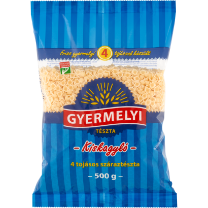 Gyermelyi kiskagyló 4 tojásos száraztészta 500 g