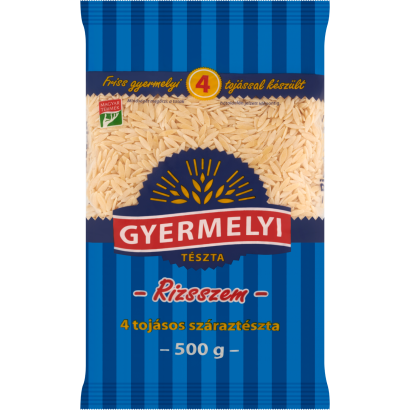 Gyermelyi rizsszem 4 tojásos száraztészta 500 g
