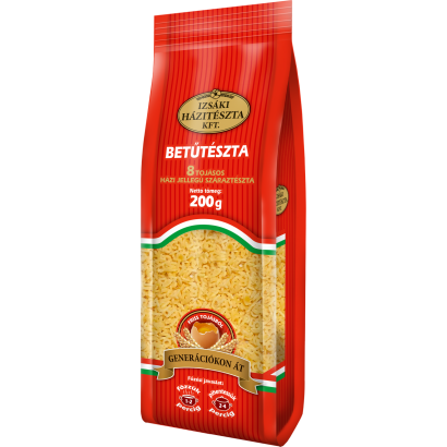 Izsáki 8 tojásos betűtészta 200 g