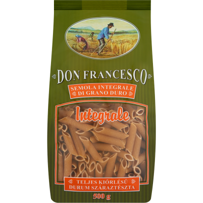 Don Francesco Integrale Penne teljes kiőrlésű durum száraztészta 500 g