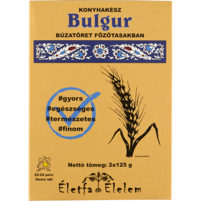 Életfa Élelem konyhakész bulgur búzatöret főzőtasakban 2 x 125 g