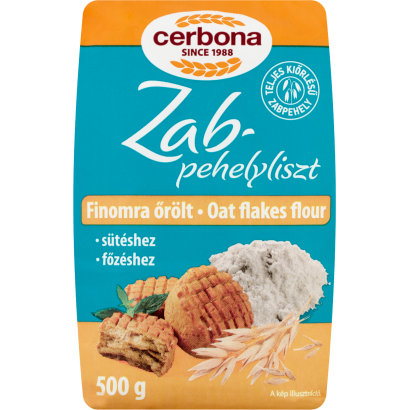 Cerbona finomra őrölt zabpehelyliszt 500 g