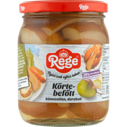 Rege hámozatlan, darabolt körtebefőtt 510 g
