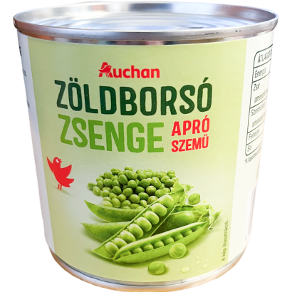 Auchan Kedvenc zsenge zöldborsó 400/280 g