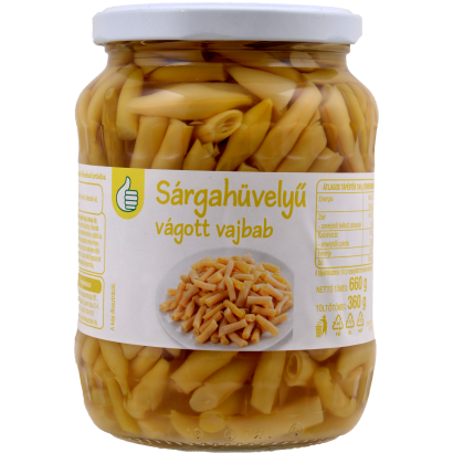 Auchan Tipp sárgahüvelyű vágott vajbab 660g/360 g