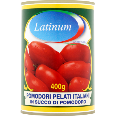 Latinum hámozott paradicsom 400 g