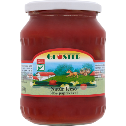 Gloster natúr lecsó 30% paprikával 680 g