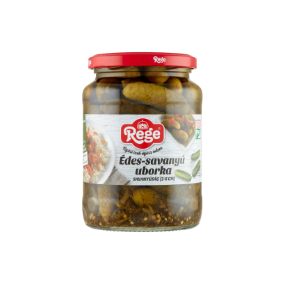 Rege édes-savanyú uborka savanyúság 3-6 cm 680 g