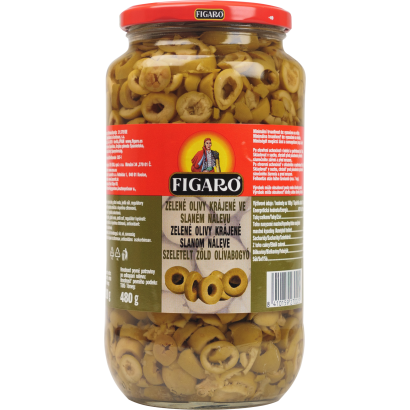 Figaro zöld olivabogyó szeletelt 920/480 g