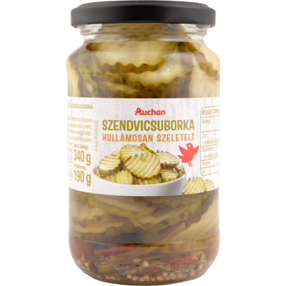 Auchan Kedvenc szendvicsuborka 340/190 g