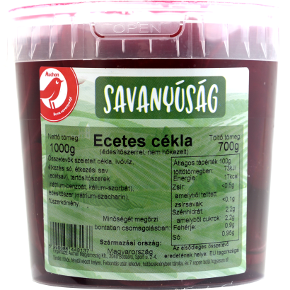Auchan Kedvenc Ecetes cékla vödrös 700 g