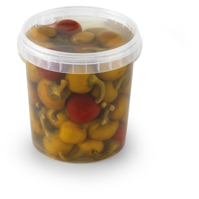 Auchan Kedvenc savanyított csípős cseresznyepaprika 400 g