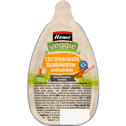 Hamé Veggie csicseriborsós zöldségpástétom kurkumával 105 g