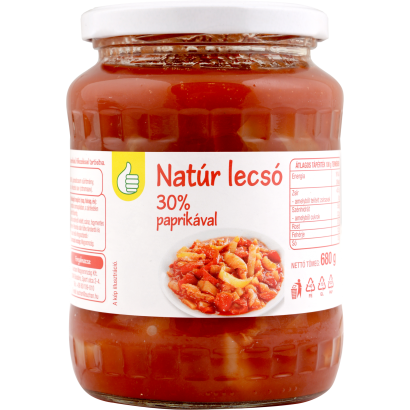 Auchan Tipp Natúr lecsó 30 % paprikával 680 g